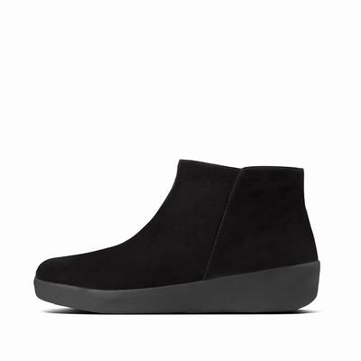 Fitflop Sumi Suede - Stiefeletten Damen - Schwarz (MLF043862)